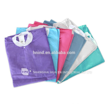 45gsm SMS dental disposable nonwoven knitted cuff collar Jacket